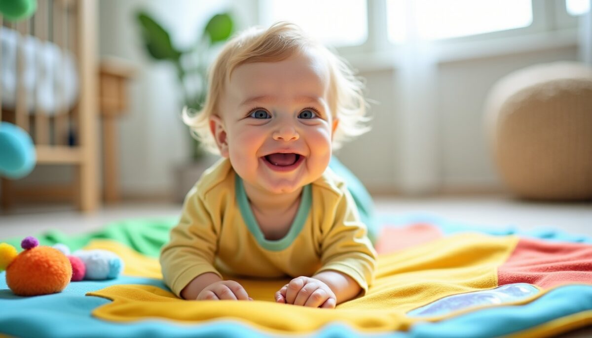 Comment stimuler l’imagination de votre bébé avec un tapis d’éveil : guide sensoriel sécurisé